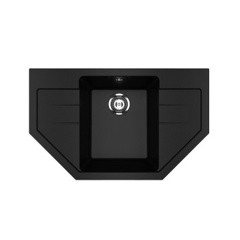 Кухонная мойка Ulgran U-609-344, ультра-черный
