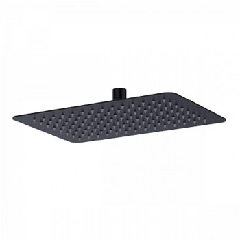 Лейка душевая Lemark LM9490BL верхняя, прямоугольная, 300х200мм, нерж.сталь/черный