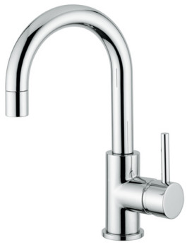 M&Z DRB00201 Ditirambo Смеситель для раковины, со сливным гарнитуром, ∩ излив, ХРОМ