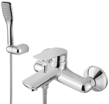 M&Z LGA00500 Laguna Смеситель для ванны, с душевым набором, ХРОМ