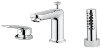 M&Z LGA03000 Laguna Смеситель на край ванны на 3 отв., ХРОМ