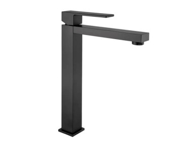 M&Z LRN00227 Lauren Смеситель для для раковины 242мм без сливного гарнитура, ЧЁРНЫЙ МАТОВЫЙ