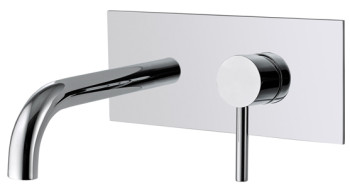 M&Z MZE04400 MZ-Expo Смеситель для раковины 200 мм, настен., Комплект, ХРОМ