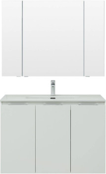 Мебель для ванной Aquanet Алвита New 100 3 дверцы, белый матовый