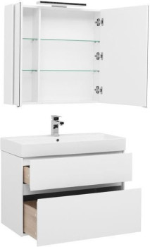 Мебель для ванной Aquanet Бруклин 85 белый