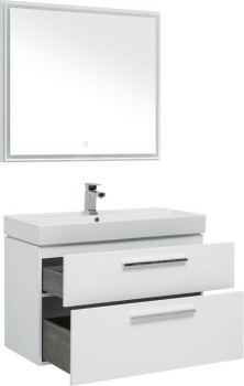 Мебель для ванной Aquanet Nova 90 белый (2 ящика)