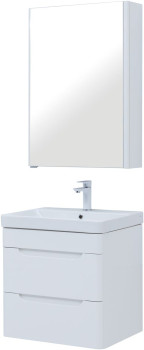 Мебель для ванной Aquanet София 60 белый глянец (2 ящика)