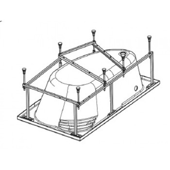 Монтаж. комплект к ванне 160х95 МАЙОРКА XL лев., прав. (1WH112429) Santek