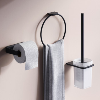 Набор аксессуаров для зоны туалета, черный