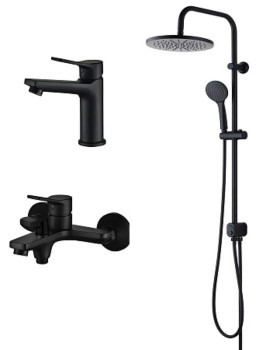 Набор с душевой системой и смесителями д/рак и д/ван арт.DI3in1