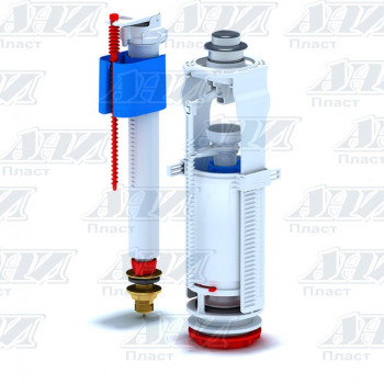 Набор с нижней подводкой 1/2" с лат. штуцером, кн. хром АНИ пласт (WC8520C)