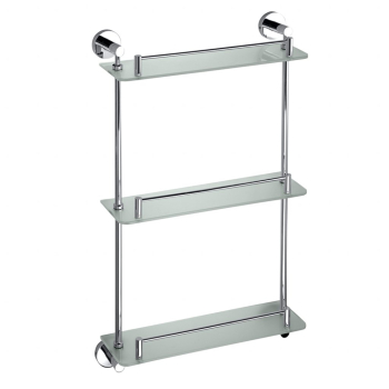 OMEGA: стеклянная полка тройная 400 мм