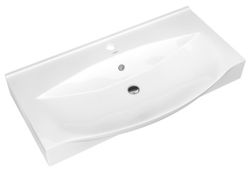 ОтдельноНеОтгр_AQ 4640021060780 Kirovit Раковина Элвис 850 865х485х175 мм, с отв. под смес., с отв.