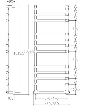 П/С Margaroli 514- 12 (5+4+3) +1 mod.67mm BOX CHROME