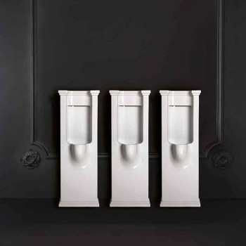 Писсуар напольный с сифоном и комплектом крепежей, цвет: белый