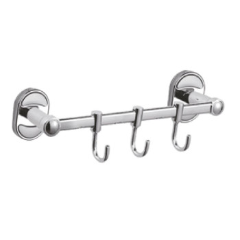 Планка с крючками для полотенец Haiba HB1915-3, хром