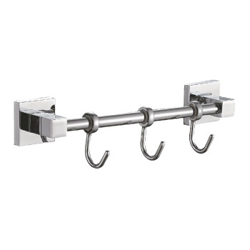 Планка с крючками для полотенец Haiba HB8615-3, хром