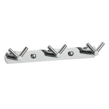 Планка с крючками Savol S-007223, хром
