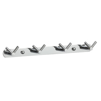 Планка с крючками Savol S-007224, хром