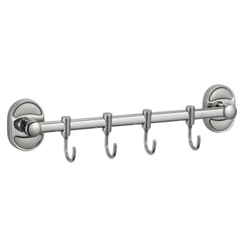Планка с крючками Savol S-008204, хром