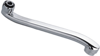 Плоский излив HAIBA HB40S-2, 40 см "S" форма