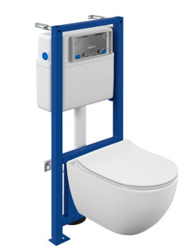 Подвесной унитаз Cersanit BRASKO SMART Clean On DPL EO slim LP