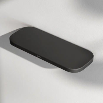 Полка для душа прямая, черный