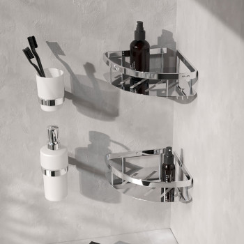 Полка для душа, угловая