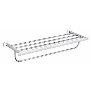 Полка для полотенец Rav Slezak YUKON YUA0704CB, хром/белый