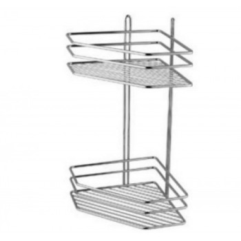 Полка угловая (4029) трапеция, 2-х ярусная, 20*20*39 см