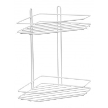 Полка угловая белая ZOLLEN THERMOPLAST-2 (арт.TH804642w) трапеция