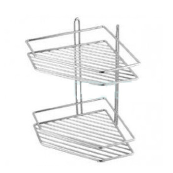 Полка угловая "Lider" (4026) трапеция, 2-х ярусная, 20*20*28 см