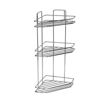 Полка угловая ZOLLEN STAINLESS-3 (арт.CR802653) трапеция, НЕРЖАВЕЮЩАЯ сталь 304