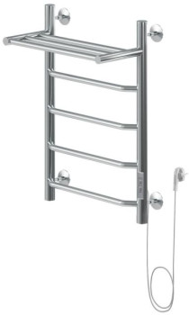 Полотенцесушитель электрический Aquanet Fiona 60х40 Тэн справа, с полкой