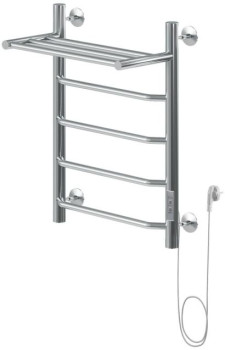 Полотенцесушитель электрический Aquanet Fiona 60х50 Тэн справа, с полкой