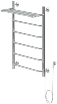 Полотенцесушитель электрический Aquanet Fiona 80х50 Тэн справа, с полкой