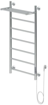 Полотенцесушитель электрический Aquanet Mauro 100х50 Тэн справа , с полкой