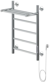 Полотенцесушитель электрический Aquanet Mauro 60х40 Тэн справа , с полкой