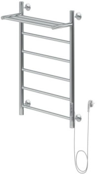 Полотенцесушитель электрический Aquanet Mauro 80х50 Тэн справа , с полкой