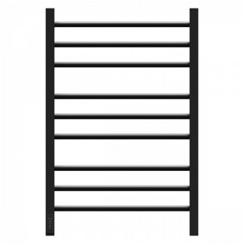 Полотенцесушитель электрический Point Веста PN70758B П9 500x800, диммер слева, черный