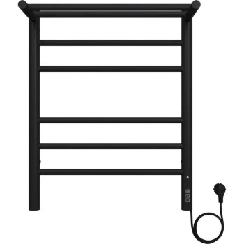 Полотенцесушитель электрический с полкой Terminus Аврора П6 450х60 КС, черный муар