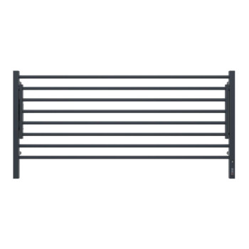 Полотенцесушитель электрический с полкой Terminus Горизонт П8 120х60 КС, черный муар