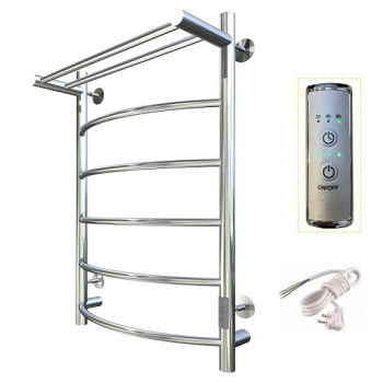 Полотенцесушитель электрический с полочкой (лесенка) Тругор Пэк сп 5 П 80х40 см