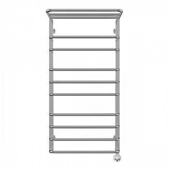 Полотенцесушитель электрический Terminus Арктур П10 500x1031 с полкой, ТЭН HT-1 300W, левый/правый