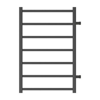 Полотенцесушитель водяной Point Вега PN71558B П7 500x800 с боковым подключением 500, черный