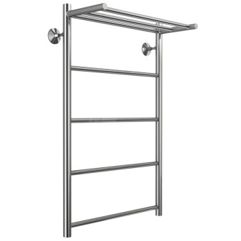 Полотенцесушитель водяной с полкой Stelmix 80x50 см, прямой с полкой