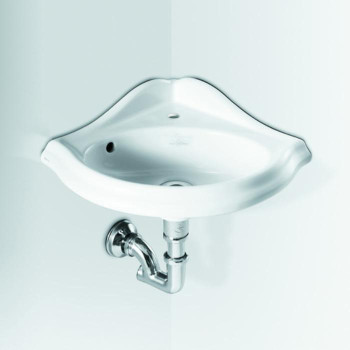 Раковина 34х34 см, 1 отв., цвет: белый