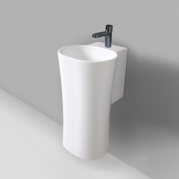 Раковина 35х37х62 см, 1 отв., подвесная, цвет: белый