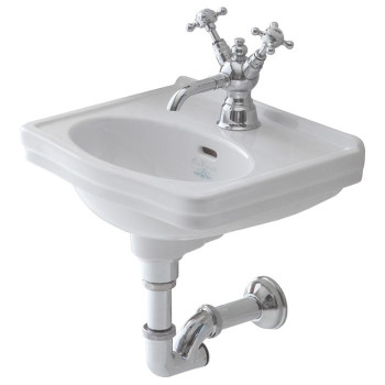 Раковина 38х31 см, 1 отв., цвет: белый