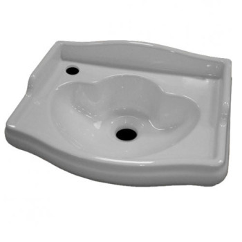 Раковина 41х32 см, 1 отв., цвет: белый